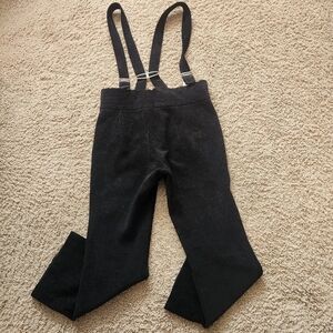 Vintage Feller Ski Pants Women's 6 Black Wool Winter Made In Austria Activewear
